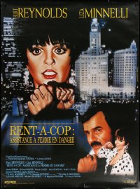 4g0044 RENT-A-COP French 1p 1988 Reynolds protects Minelli from motorcycle helmet-wearing killer!