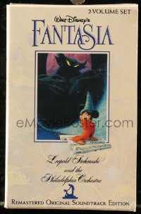 4g0453 FANTASIA movie soundtrack cassette tape set 1990 Disney, all your favorite classical music!