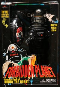 4g0244 FORBIDDEN PLANET Robby the Robot remote control toy 1999 motorized walking motion!