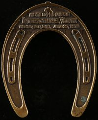 4g0431 INTERNATIONAL VELVET 4x5 world premiere souvenir horseshoe 1978 made of real metal!