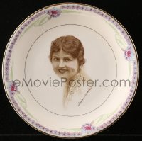 4g0257 LILLIAN WALKER Star Players collector plate 1920s great portrait of the silent star!