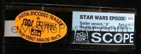4g0273 PHANTOM MENACE 35mm film trailer 1997 Star Wars Episode I, George Lucas, version A!
