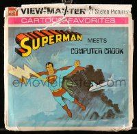 4g0446 SUPERMAN group of 3 View-Master reels 1976 scenes from Superman Meets Computer Crook!