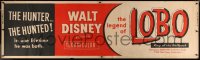 4g0204 LEGEND OF LOBO paper banner 1963 Walt Disney, King of the Wolfpack, very rare!