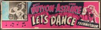 4g0205 LET'S DANCE paper banner 1950 great image of dancing Fred Astaire & Betty Hutton!