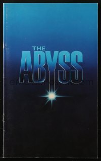 4g1236 ABYSS souvenir program book 1989 directed by James Cameron, Ed Harris, Mastrantonio