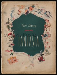 4g1209 FANTASIA Argentinean souvenir program book 1941 Mickey Mouse, Disney musical classic!