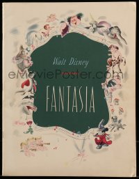 4g1277 FANTASIA roadshow souvenir program book 1940 Mickey Mouse & others, Disney cartoon classic!