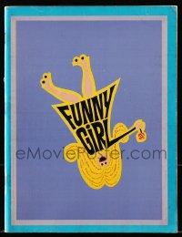 4g1284 FUNNY GIRL 52pg souvenir program book 1969 Barbra Streisand, Omar Sharif, William Wyler!