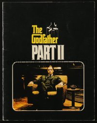 4g1287 GODFATHER PART II souvenir program book 1974 Al Pacino, Francis Ford Coppola classic sequel!