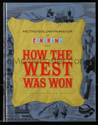 4g1303 HOW THE WEST WAS WON Cinerama hardcover souvenir program book 1964 John Ford, all-star cast!