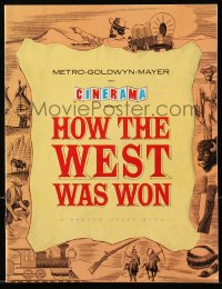 4g1304 HOW THE WEST WAS WON softcover Cinerama souvenir program book 1964 John Ford, all-star cast!