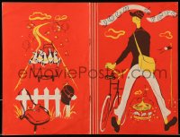 4g1225 JOUR DE FETE French souvenir program book R1960s great Rene Peron art of Jacques Tati!