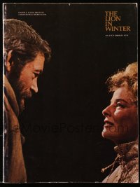 4g1322 LION IN WINTER souvenir program book 1968 Katharine Hepburn, Peter O'Toole as Henry II!