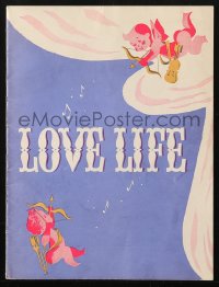 4g1326 LOVE LIFE stage play souvenir program book 1948 Nanette Fabray on Broadway, Elia Kazan!