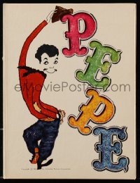 4g1348 PEPE hardcover souvenir program book 1960 art of Cantinflas, plus photos of the all-star cast!