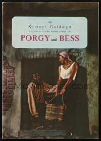 4g1198 PORGY & BESS English souvenir program book 1962 Sidney Poitier, Dorothy Dandridge, Preminger