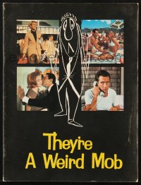 4g1163 THEY'RE A WEIRD MOB Australian souvenir program book 1966 Powell & Pressburger comedy!