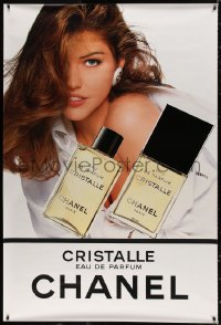 4g0165 CHANEL group of 2 French advertising posters 2000s sexy models and perfume, Tricia Helfer!