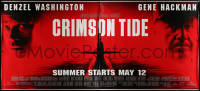 4g0145 CRIMSON TIDE 60x132 special poster 1995 Denzel Washington, Gene Hackman, submarine image!