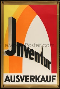 4g0150 INVENTUR AUSVERKAUF 32x47 German advertising poster 1930s inventory sale, colorful & rare!