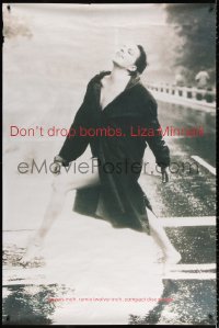 4g0058 LIZA MINNELLI 39x59 music poster 1989 great different full-length image for Don't Drop Bombs!