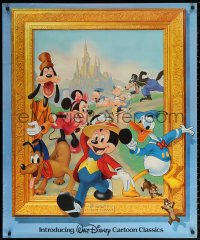 4g0068 WALT DISNEY CARTOON CLASSICS 33x40 video poster 1983 Mickey, Donald, Goofy, Minnie, more!