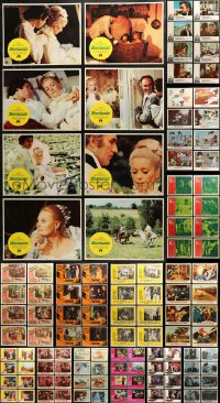 4h0175 LOT OF 136 1960S LOBBY CARDS 1960s complete sets from a variety of movies!
