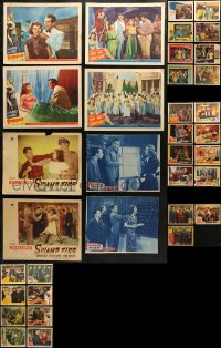 4h0215 LOT OF 51 LOBBY CARDS 1930s-1940s incomplete sets from a variety of different movies!