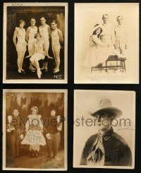 4h0554 LOT OF 4 DELUXE SIGNED 8X10 CIRCUS PHOTOS 1930s great portraits of performers!