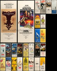 4h0588 LOT OF 28 MOSTLY UNFOLDED 1970S INSERTS 1970s great images from a variety of movies!