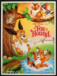 4h0662 LOT OF 42 UNFOLDED FOX & THE HOUND R88 20X27 SPECIAL POSTERS R1988 Walt Disney cartoon!