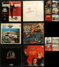 4h0428 LOT OF 16 33 1/3 RPM TV SOUNDTRACK RECORDS 1950s-1980s music from a variety of shows!