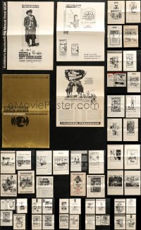 4h0986 LOT OF 51 UNCUT PRESSBOOKS 1960s-1970s advertising for a variety of different movies!
