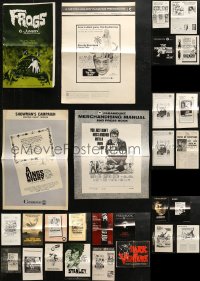 4h0988 LOT OF 36 UNCUT PRESSBOOKS 1950s-1970s advertising for a variety of different movies!