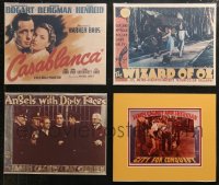 4h0585 LOT OF 4 COLOR REPRO PHOTOS 1980s Casablanca, Wizard of Oz, Angels with Dirty Faces & more!