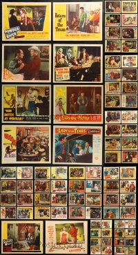 4h0177 LOT OF 130 COWBOY WESTERN LOBBY CARDS 1950s incomplete sets from many different movies!
