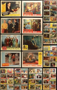 4h0190 LOT OF 103 1950S LOBBY CARDS 1950s incomplete sets from a variety of different movies!