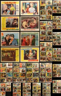 4h0170 LOT OF 149 1950S LOBBY CARDS 1950s great scenes from a variety of different movies!