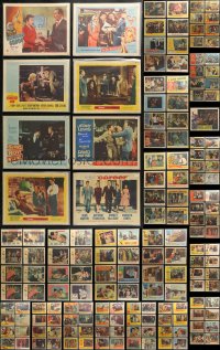4h0164 LOT OF 169 INDIVIDUALLY BAGGED 1950S LOBBY CARDS 1950s a variety of incomplete sets!