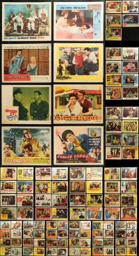 4h0176 LOT OF 133 1950S LOBBY CARDS 1950s great scenes from a variety of different movies!