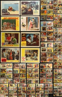 4h0160 LOT OF 191 1950S LOBBY CARDS 1950s great scenes from a variety of different movies!