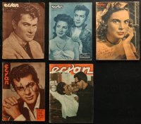4h0980 LOT OF 5 ECRAN ARGENTINEAN MOVIE MAGAZINES 1950s filled with great images & information!