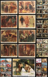 4h0570 LOT OF 65 REPRO COLOR ENGLISH FRONT OF HOUSE LOBBY CARDS 2000s cool movie scenes!