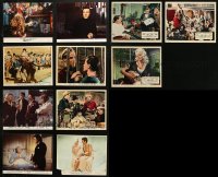 4h0450 LOT OF 11 COLOR ENGLISH FRONT OF HOUSE LOBBY CARDS AND 8X10 STILLS 1960s-1980s cool scenes!