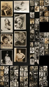 4h0461 LOT OF 93 8X10 STILLS 1930s-1960s great portraits of a variety of different stars!