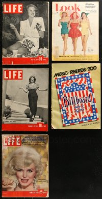 4h0979 LOT OF 5 MAGAZINES 1940s-1970s filled with great images & information!