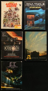 4h0949 LOT OF 5 HARDCOVER AND SOFTCOVER MOVIE BOOKS 1960s-1980s Animal House, E.T. & more!
