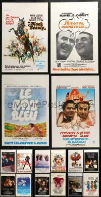 4h0774 LOT OF 20 MOSTLY UNFOLDED BELGIAN POSTERS 1960s-1980s a variety of movie images!