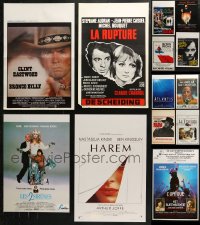 4h0781 LOT OF 17 MOSTLY UNFOLDED BELGIAN POSTERS 1970s-1980s a variety of movie images!
